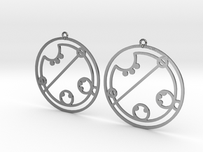 Claire / Klaire - Earrings - Series 1 in Polished Silver