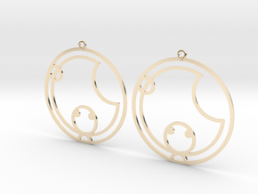 Kate / Cate - Earrings - Series 1 in 14K Yellow Gold