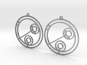 Julia - Earrings - Series 1 in Polished Silver