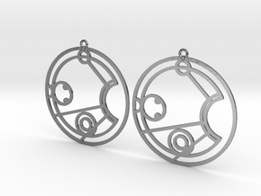Jessica - Earrings - Series 1 in Polished Silver