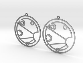 Isobel - Earrings - Series 1 in Polished Silver