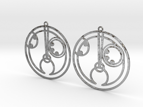 Holly - Earrings - Series 1 in Polished Silver