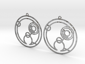 Hollie - Earrings - Series 1 in Polished Silver