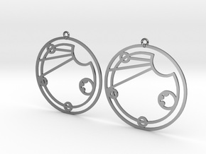 Elsie - Earrings - Series 1 in Fine Detail Polished Silver