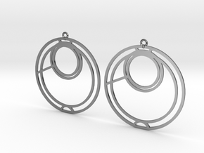 Anna - Earrings - Series 1 in Fine Detail Polished Silver