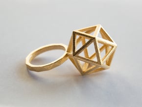 ico RING in Polished Gold Steel: 8.5 / 58