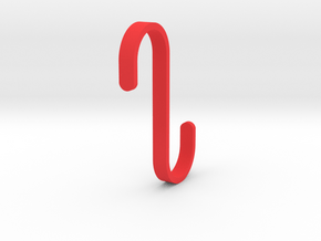 Hook for IKEA GRUNDTAL (17mm / 5mm) in Red Processed Versatile Plastic