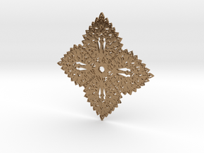 Peacock Snowflake in Natural Brass