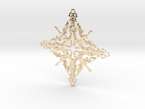 Musician Snowflake in 14K Yellow Gold