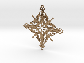Musician Snowflake in Natural Brass