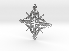 Musician Snowflake in Natural Silver