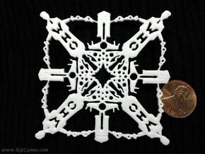 Doctor Who: Tenth Doctor Snowflake in White Processed Versatile Plastic