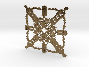 Doctor Who: Tenth Doctor Snowflake in Natural Bronze