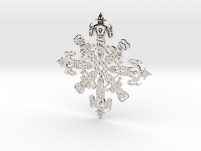 Robot Snowflake in Platinum