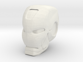 Ironman Helmet in White Natural Versatile Plastic