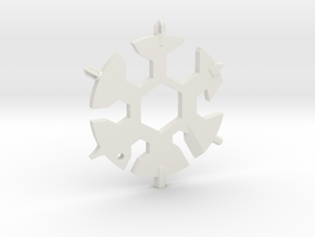 Snowflake Multi Tool in White Natural Versatile Plastic