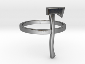 Axe Ring - Size N (6 3/4) in Polished Silver
