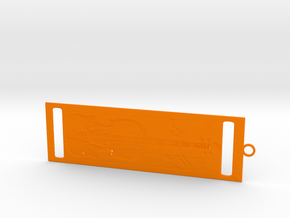 Bookmark in Orange Processed Versatile Plastic