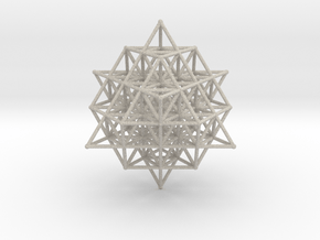 64 Tetrahedron Grid Large 190mm Isotropic Vector M in Natural Sandstone