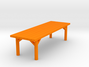 Tavern Table Medium test in Orange Processed Versatile Plastic