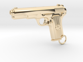 Tokarev Gun in 14K Yellow Gold