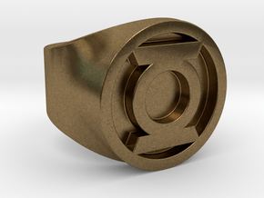 Green Lantern Ring (SIZE 9.5) in Natural Bronze