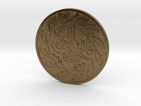 Carlson Coin in Natural Bronze