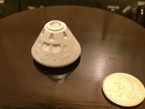 Orion Crew Module (CM) 1:144 in Tan Fine Detail Plastic