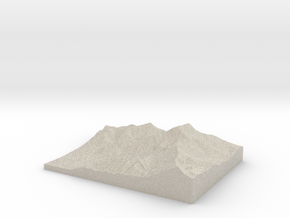 Model of Ross Pass in Natural Sandstone