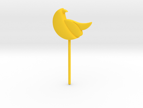 Bird Topper in Yellow Processed Versatile Plastic