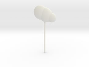 Cloud Topper in White Natural Versatile Plastic