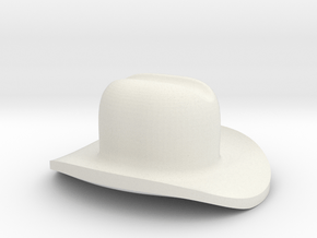 Assem1 - Cowboy Hat-1 in White Natural Versatile Plastic