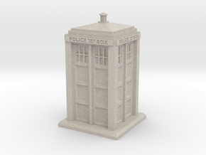 28mm/32mm scale Police Box in Natural Sandstone