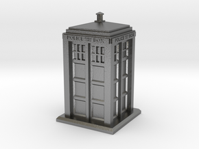 28mm/32mm scale Police Box in Natural Silver