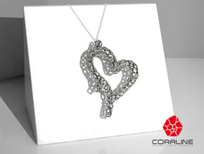 Coralheart in Polished Silver