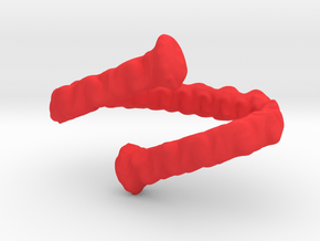 Twisty Curtain Holdback in Red Processed Versatile Plastic