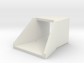N/H0 Box Culvert Flared Headwall (size 1) in White Natural Versatile Plastic