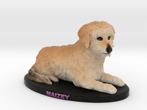 Custom Dog Figurine - Maizey in Full Color Sandstone