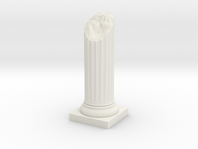 Pillar Broken Bottom Original Lrg in White Natural Versatile Plastic