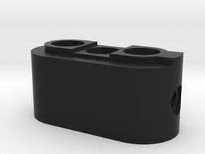 Enigmaplug-bottom in Black Natural Versatile Plastic