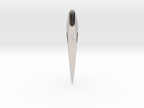 SHARP SPACER Pendant. Smooth Shaped for Perfect Co in Platinum