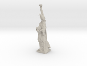 Statue Of Liberty Table Candle Holder Ø21 Cm in Natural Sandstone