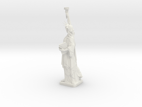 Statue Of Liberty Table Candle Holder Ø21 Cm in White Natural Versatile Plastic