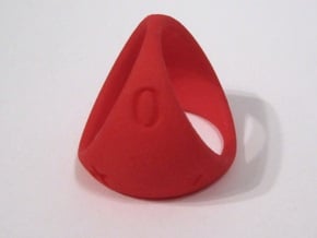 D3 Fudge Shell Dice - Gen 2 in Red Processed Versatile Plastic