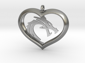 Dragon Heart 2 (No Cross) in Natural Silver