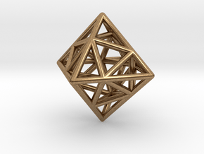 Icosa-Octahedron in Natural Brass