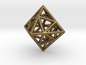 Icosa-Octahedron in Natural Bronze