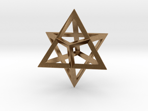Double Tetrahedron, Merkabah in Natural Brass