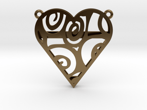 Heart You in Polished Bronze