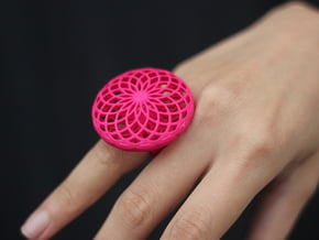 SACRED CIRCLE RING X-Small in Red Processed Versatile Plastic